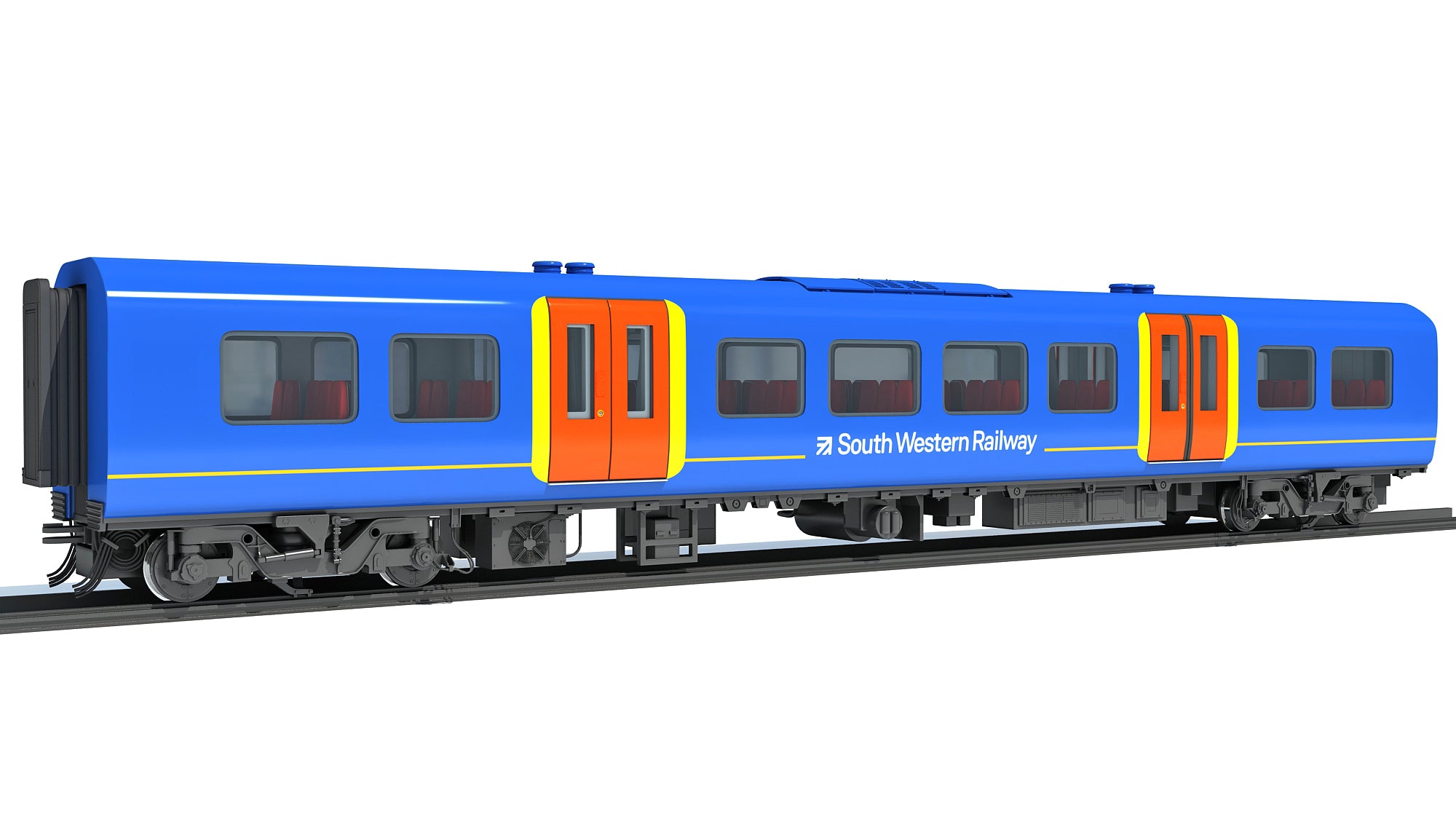 Train Passenger Coach Car 3D Models