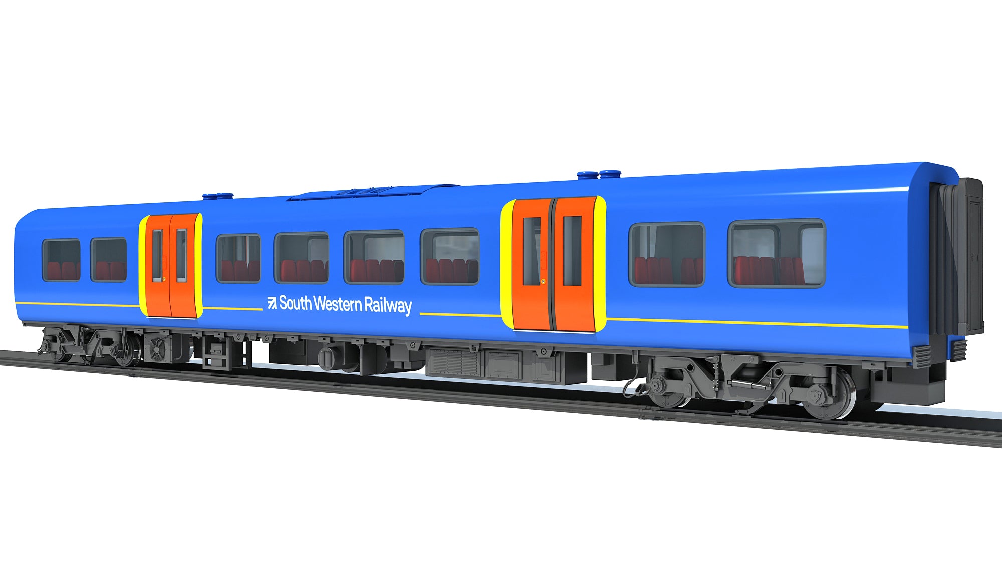 Train Passenger Coach Car 3D Models