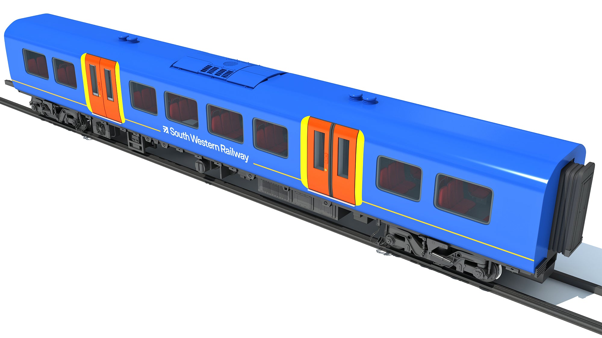 Train Passenger Coach Car 3D Models