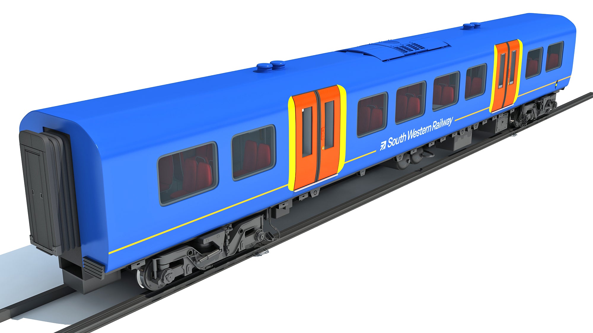 Train Passenger Coach Car 3D Models