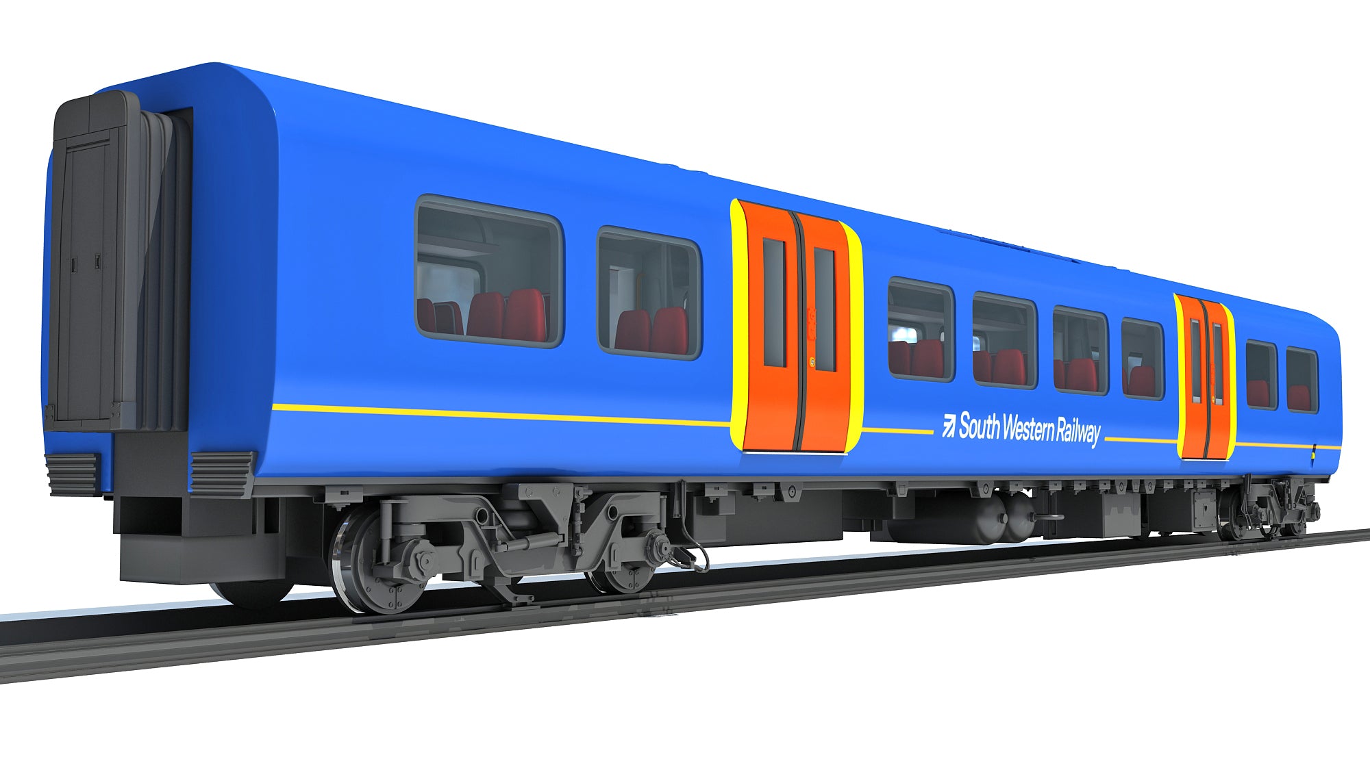 Train Passenger Coach Car 3D Models