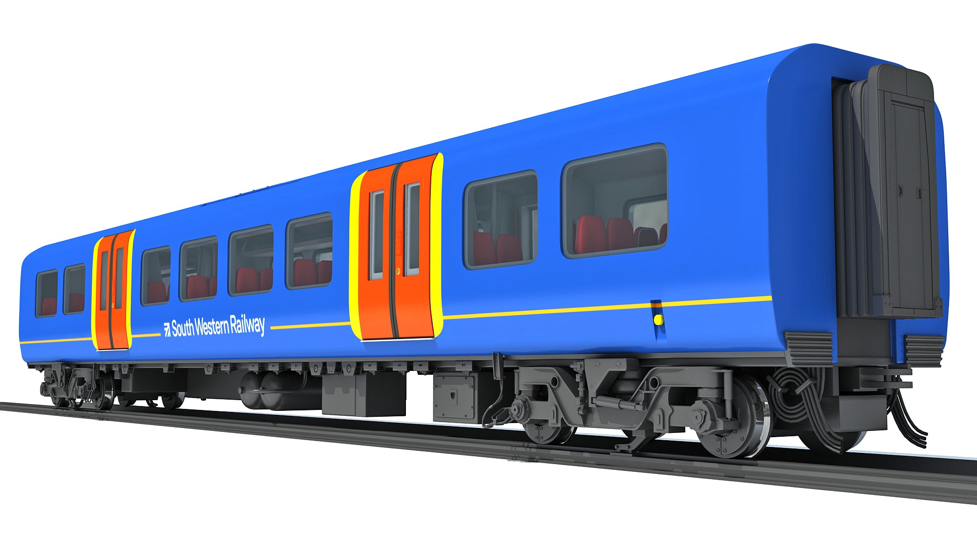 Train Passenger Coach Car 3D Models