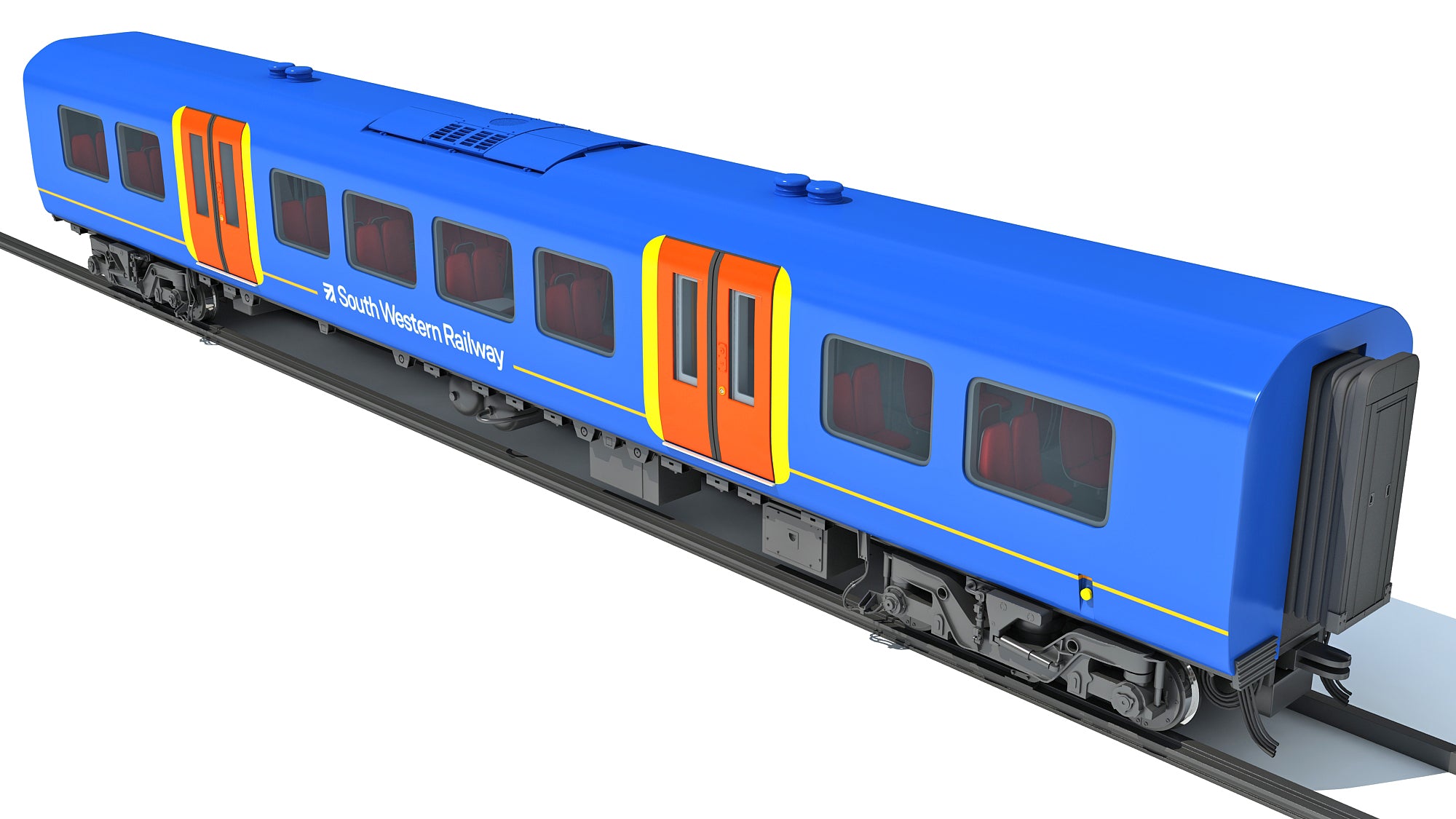Train Passenger Coach Car 3D Models