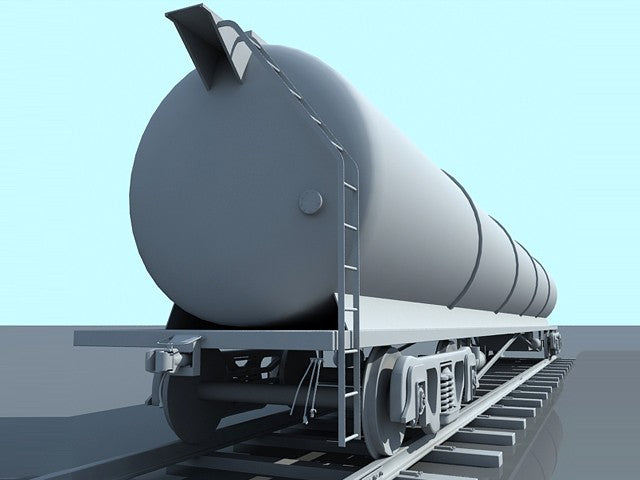 3D Train Tanker Model