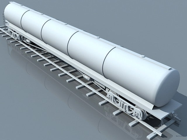 3D Train Tanker Model