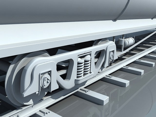 3D Train Tanker Car