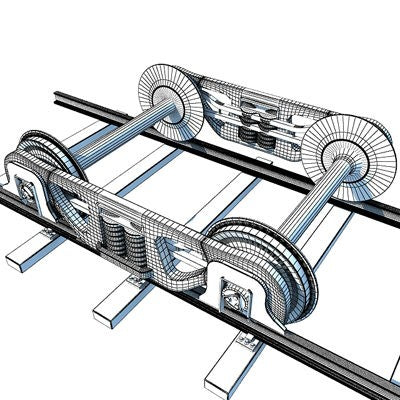 Train Wheels 3D Model