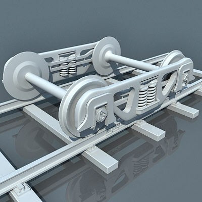 Train Wheels 3D Model