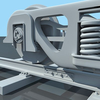 Train Wheels 3D Model