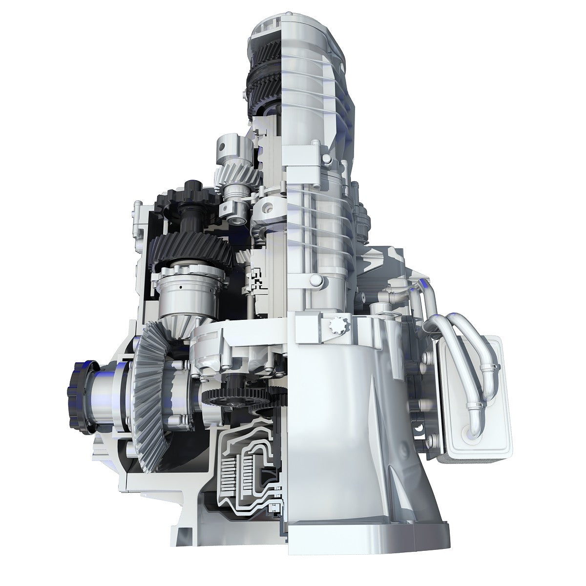 Transmission Cutaway Sectioned 3D Model