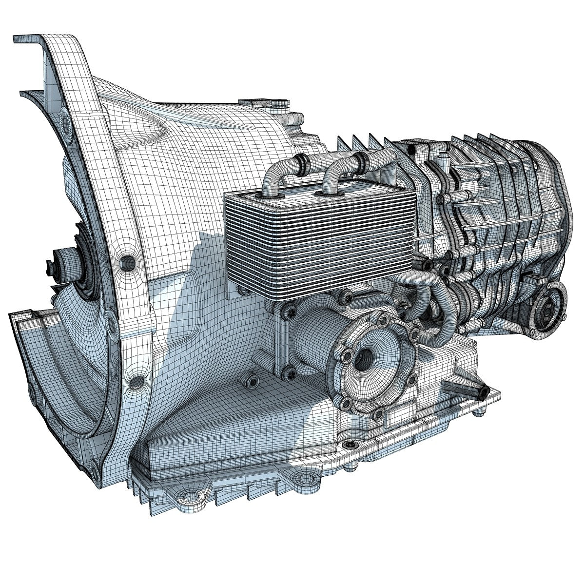 Transmission Cutaway Sectioned 3D Model