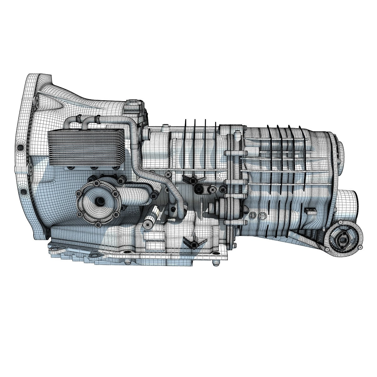 Transmission Cutaway Sectioned 3D Model