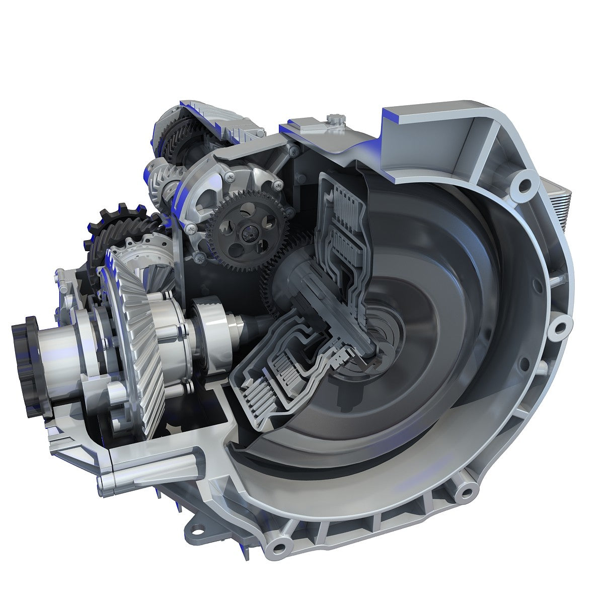 Transmission Cutaway Sectioned 3D Model