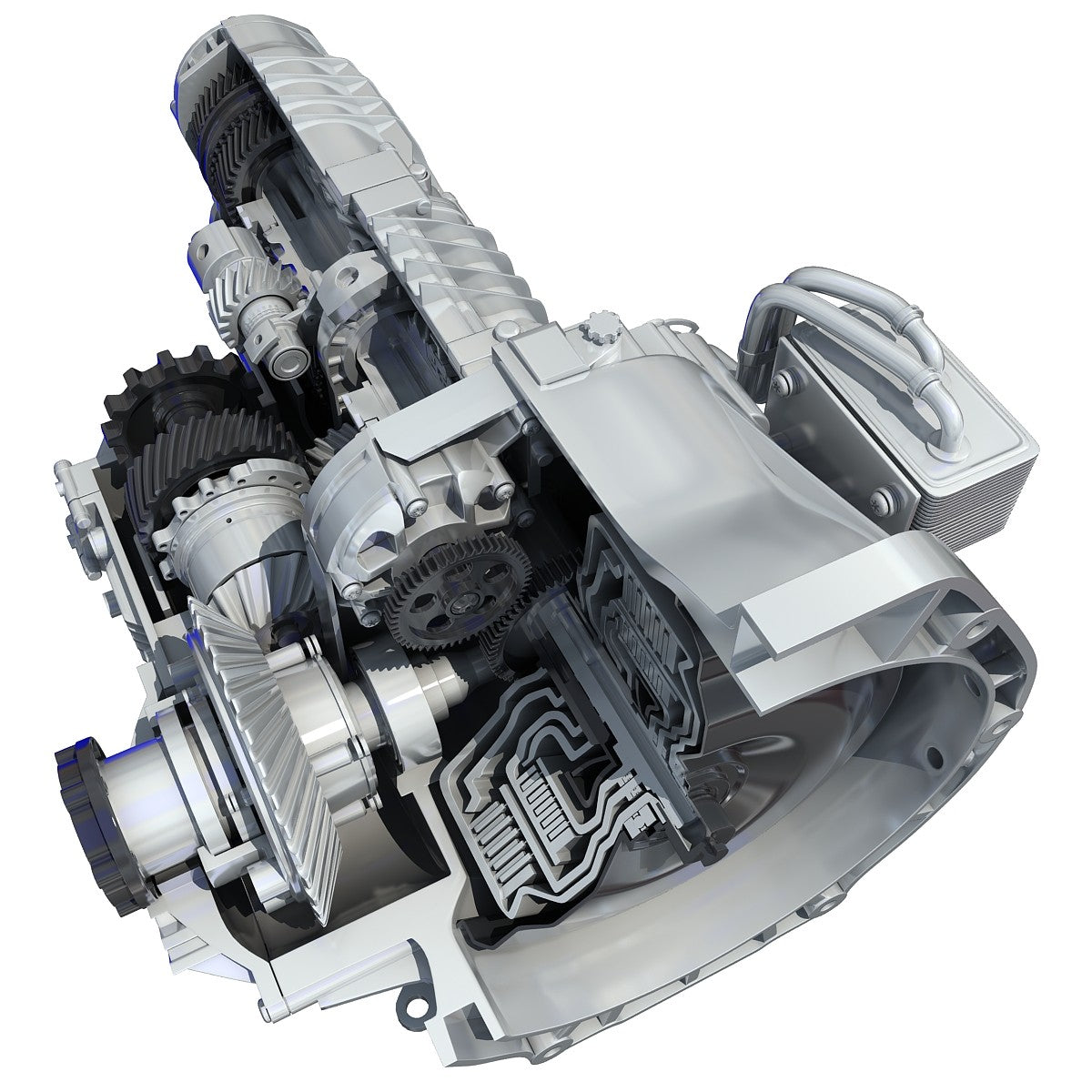 Transmission Cutaway Sectioned 3D Model
