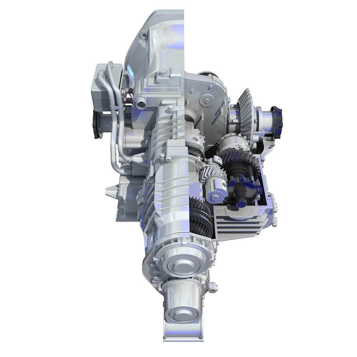 Transmission Cutaway Sectioned 3D Model