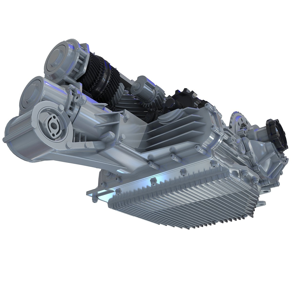 Transmission Cutaway Sectioned 3D Model