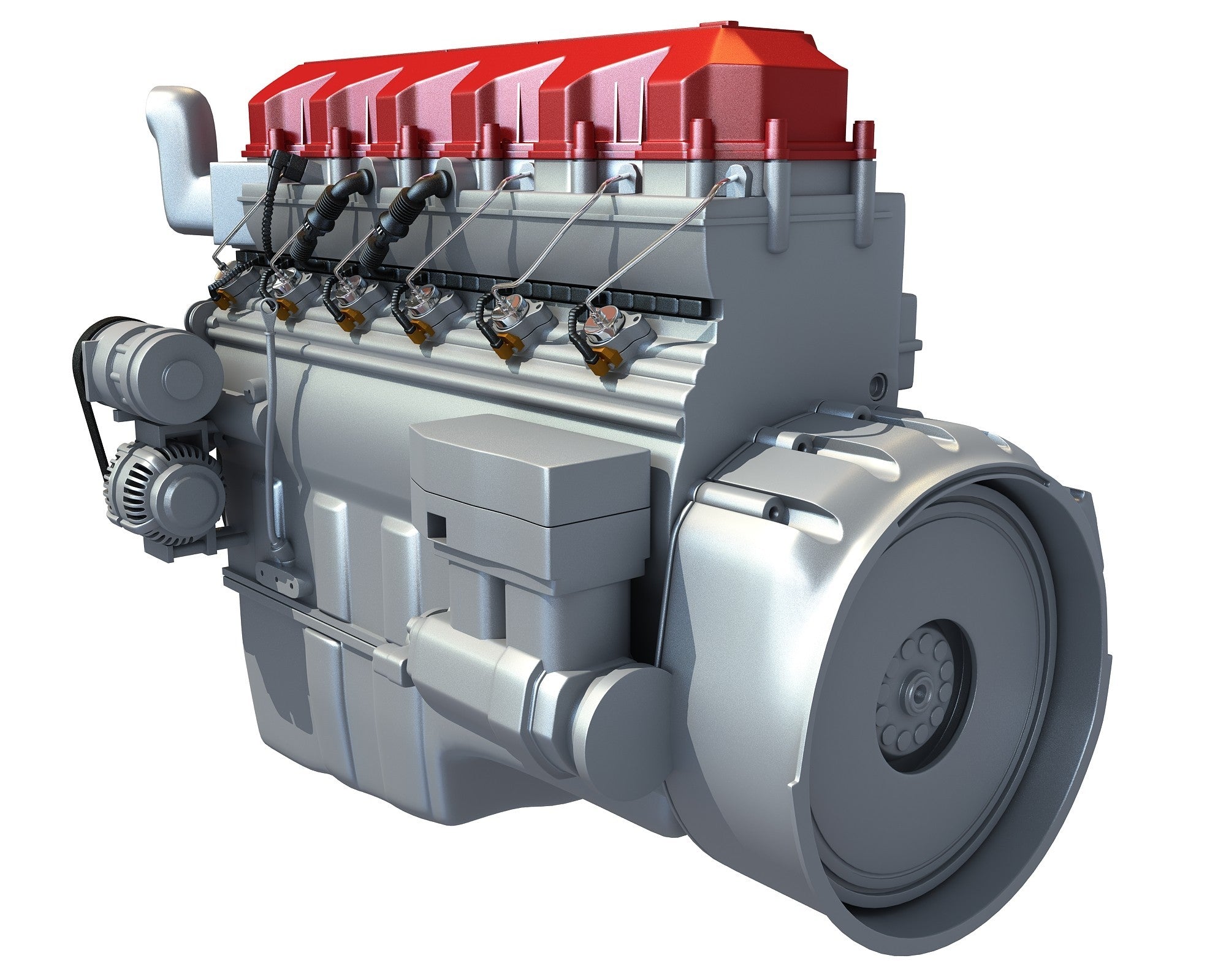 Truck Engine 3D Model