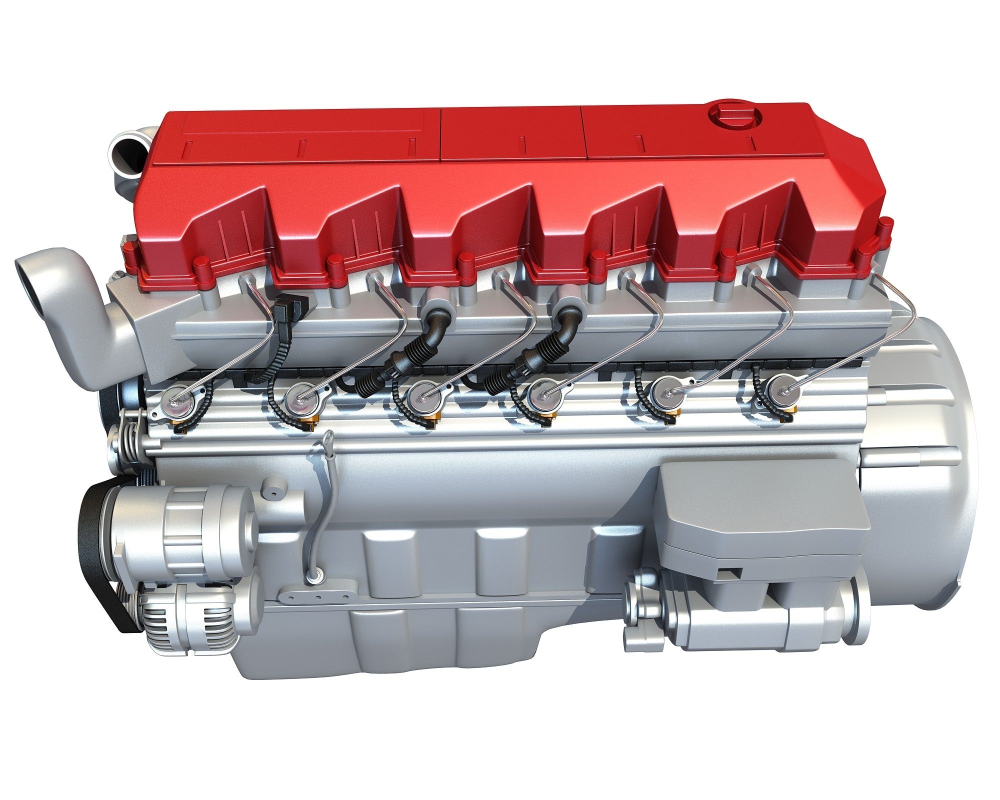 Truck Engine 3D Model
