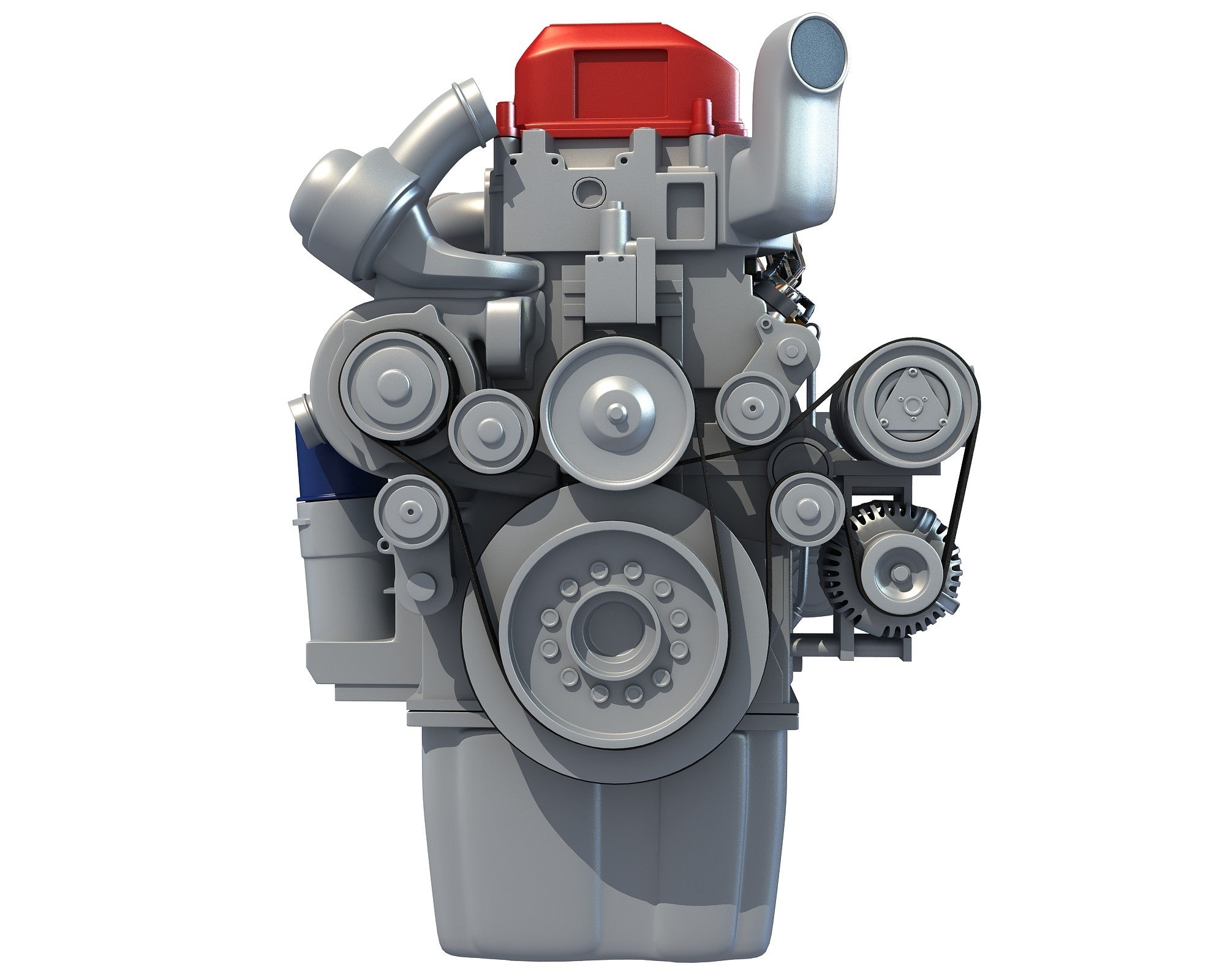 Truck Engine 3D Model
