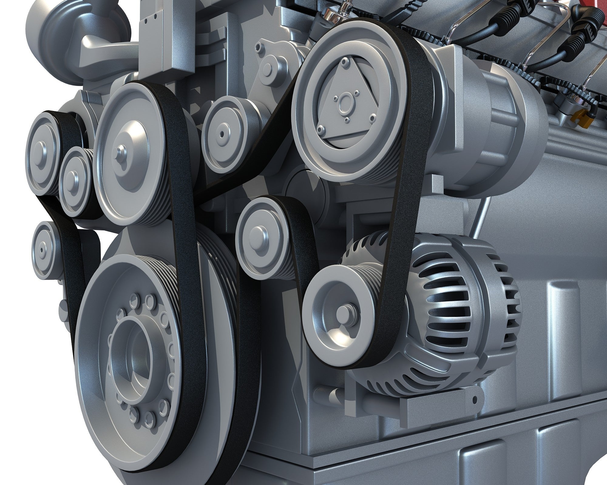 Truck Engine 3D Model