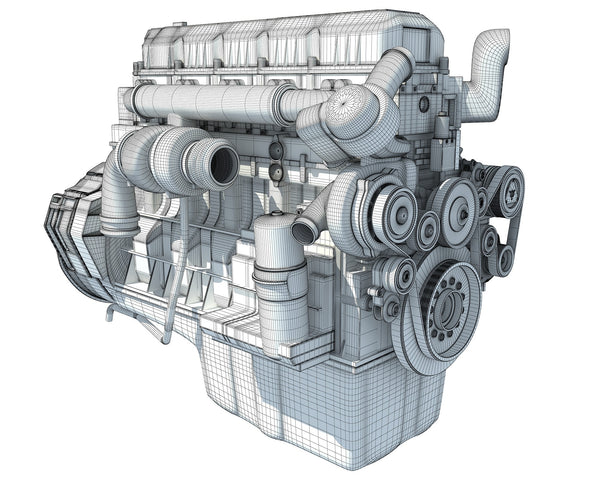 Truck Engine 3D Model – 3D Horse