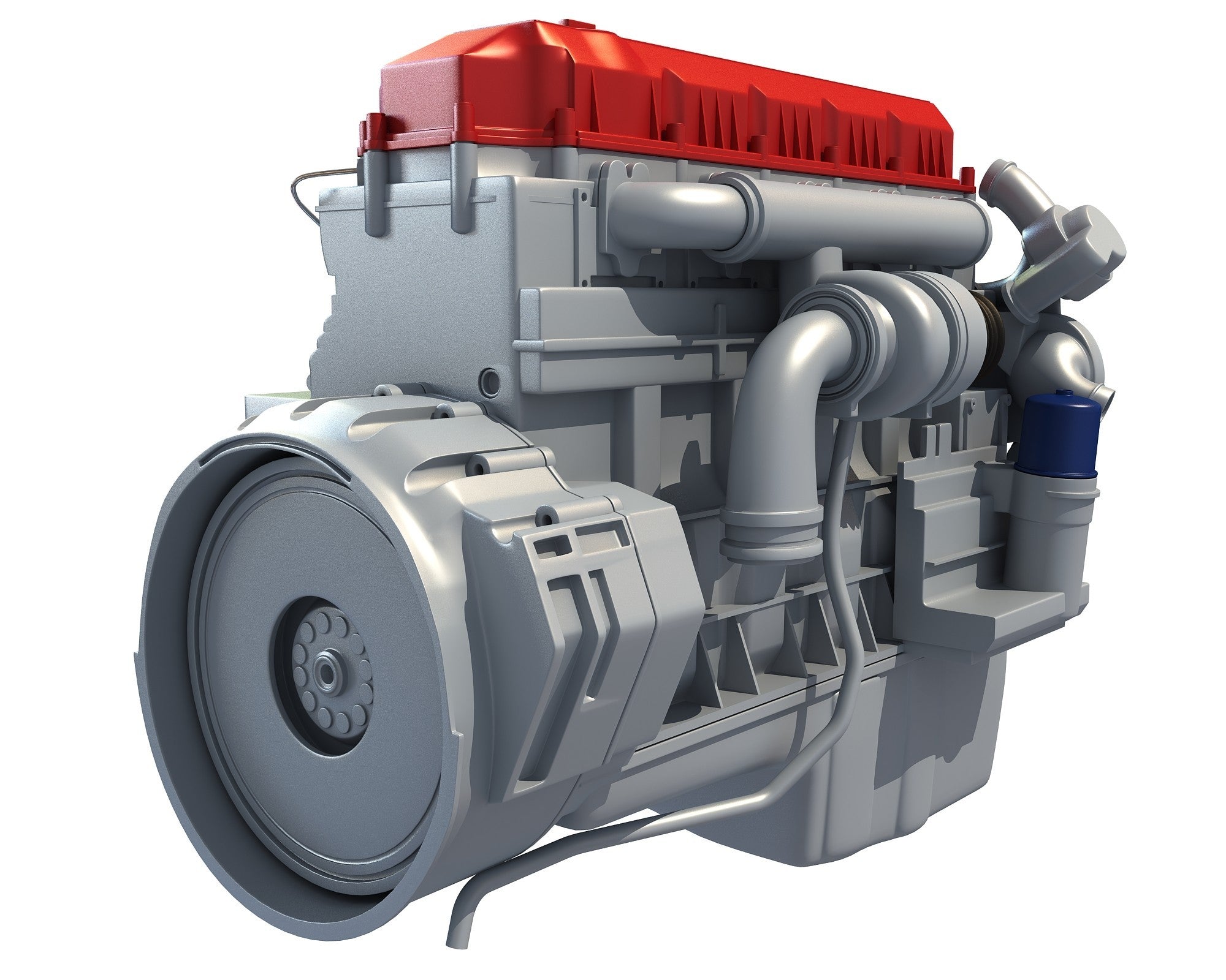 Truck Engine 3D Model