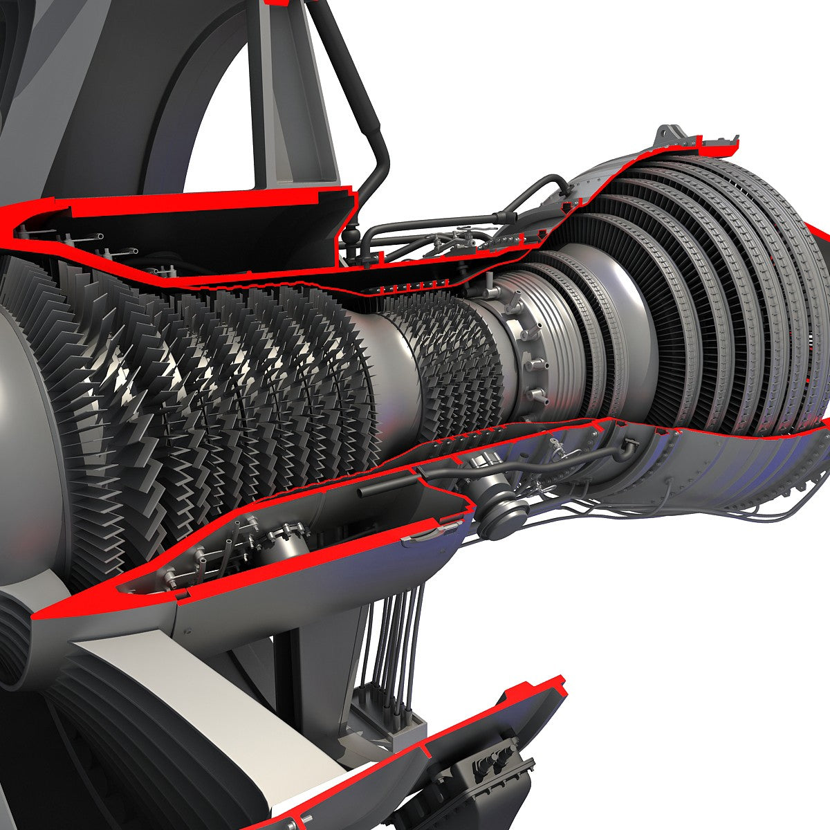 Turbofan Cutaway Rolls-Royce Trent