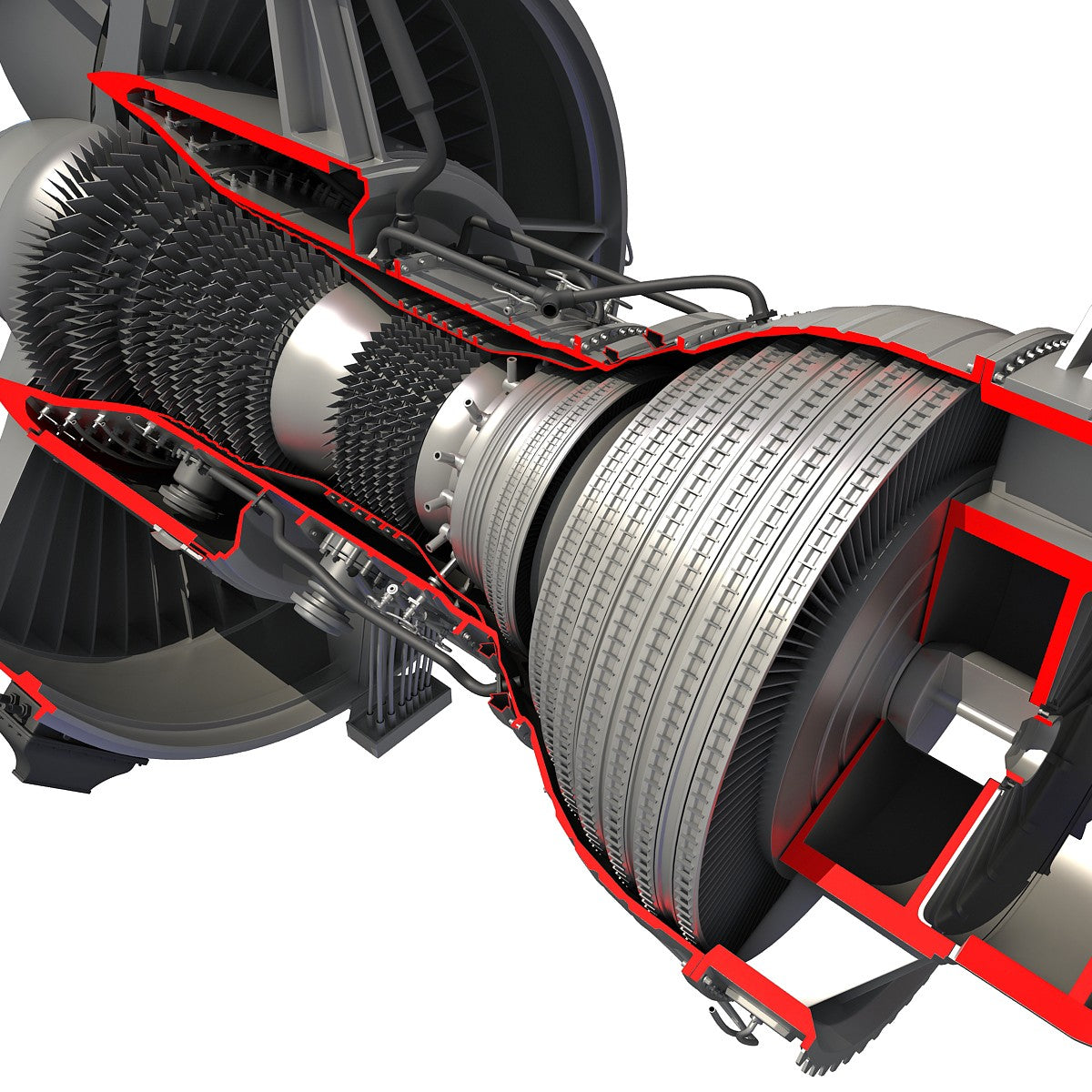 Turbofan Cutaway Rolls-Royce Trent