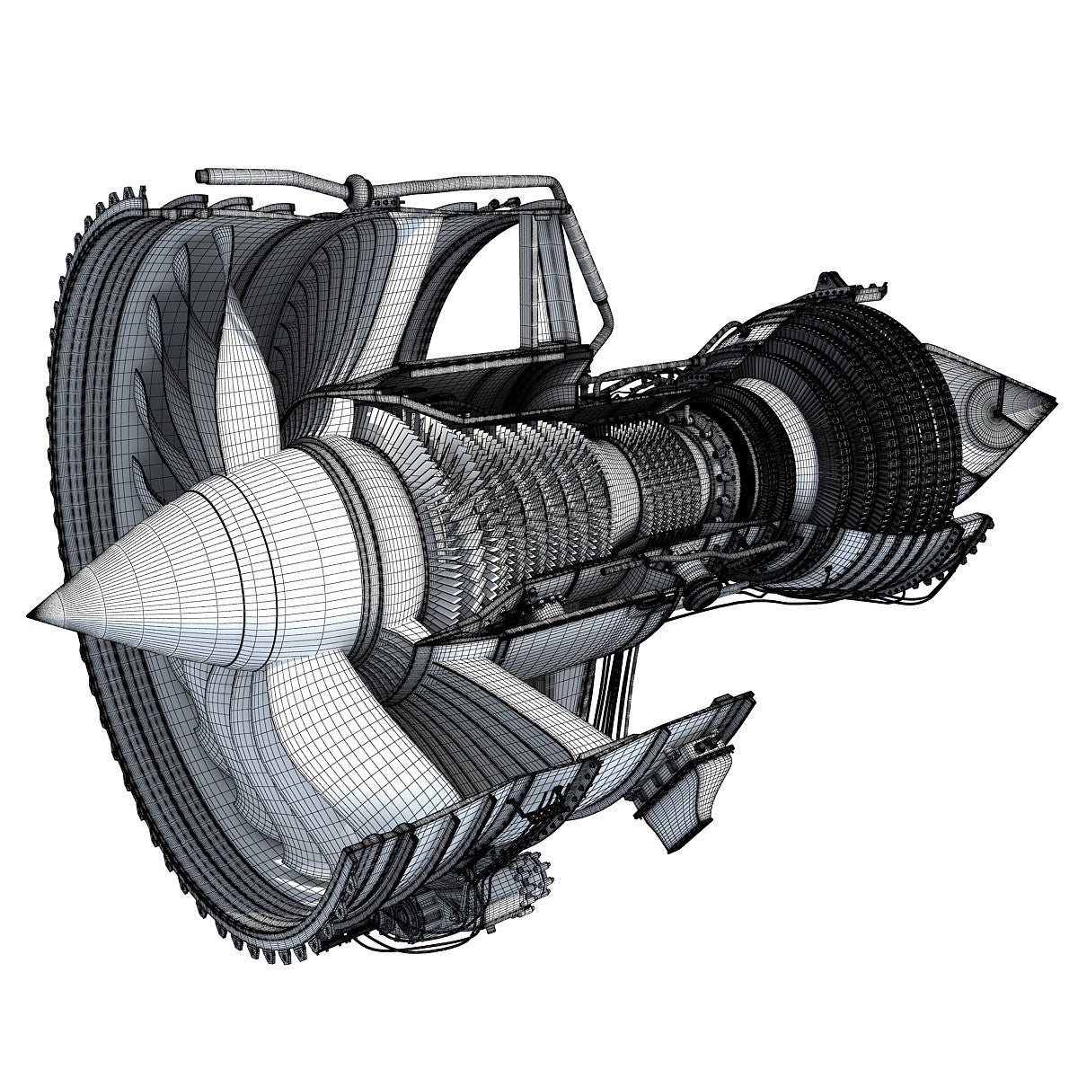 Turbofan Cutaway Rolls-Royce Trent