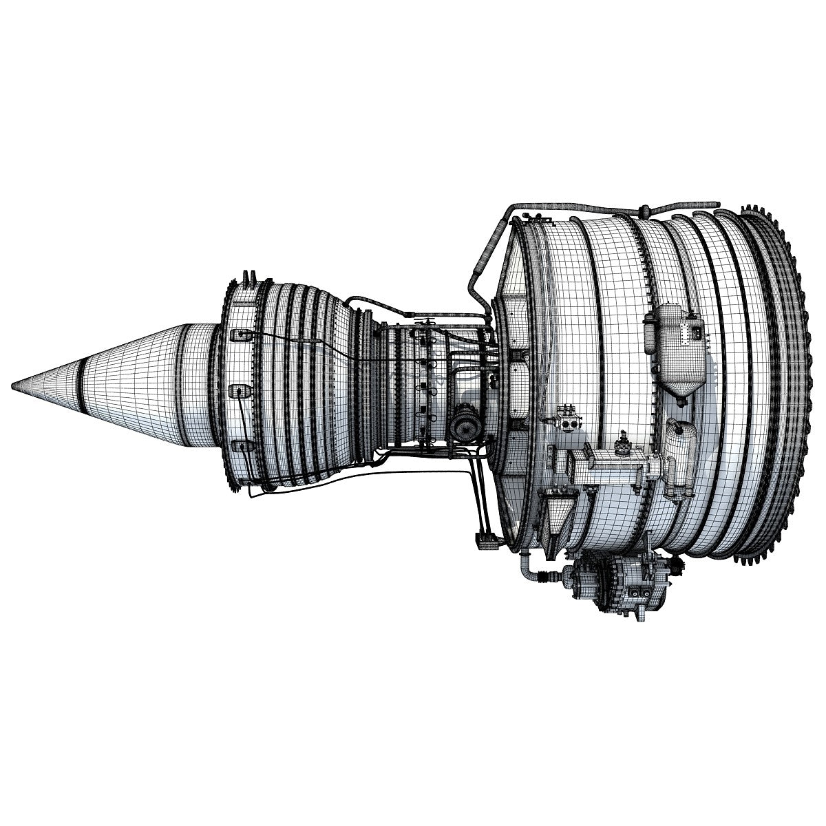 Turbofan Cutaway Rolls-Royce Trent