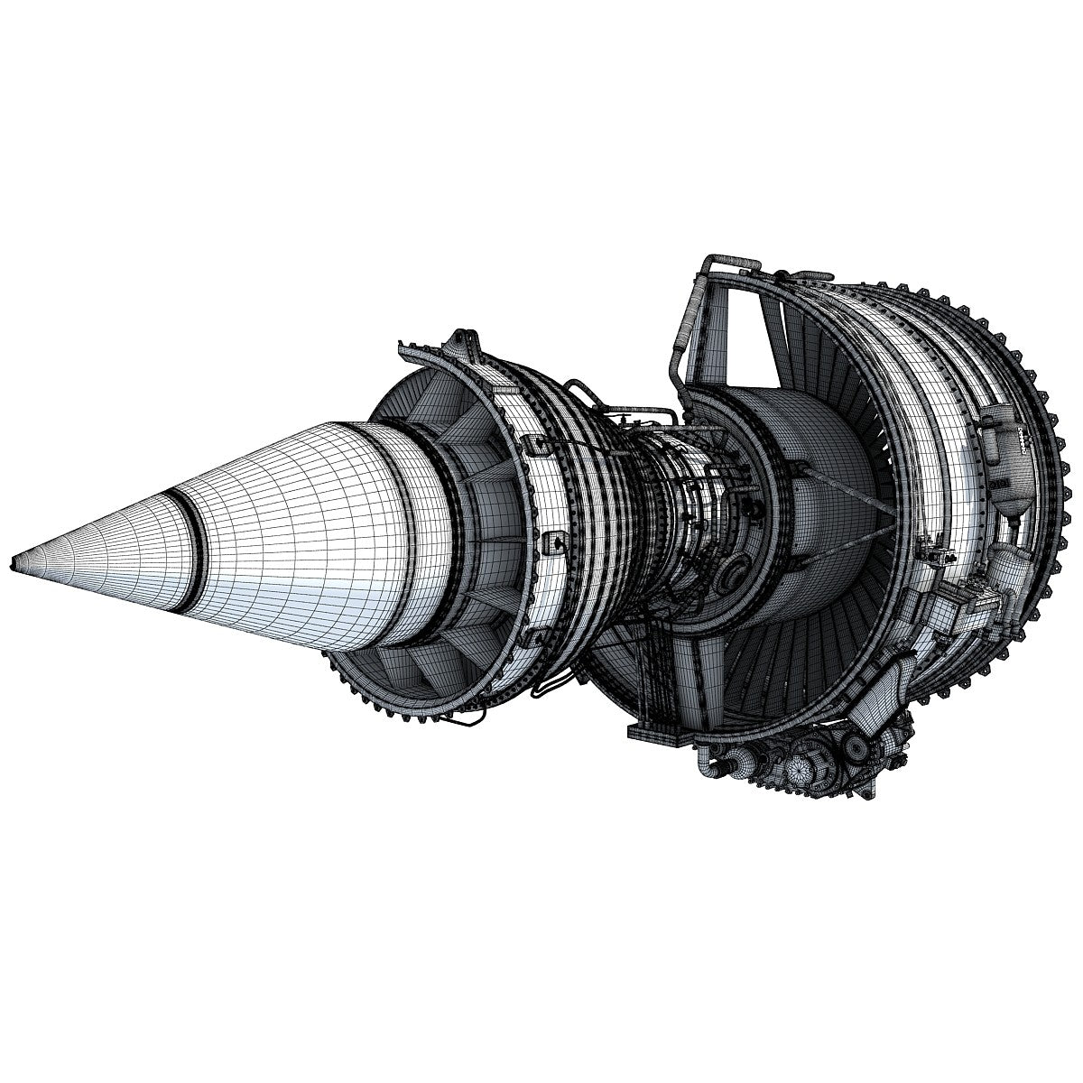 Turbofan Cutaway Rolls-Royce Trent