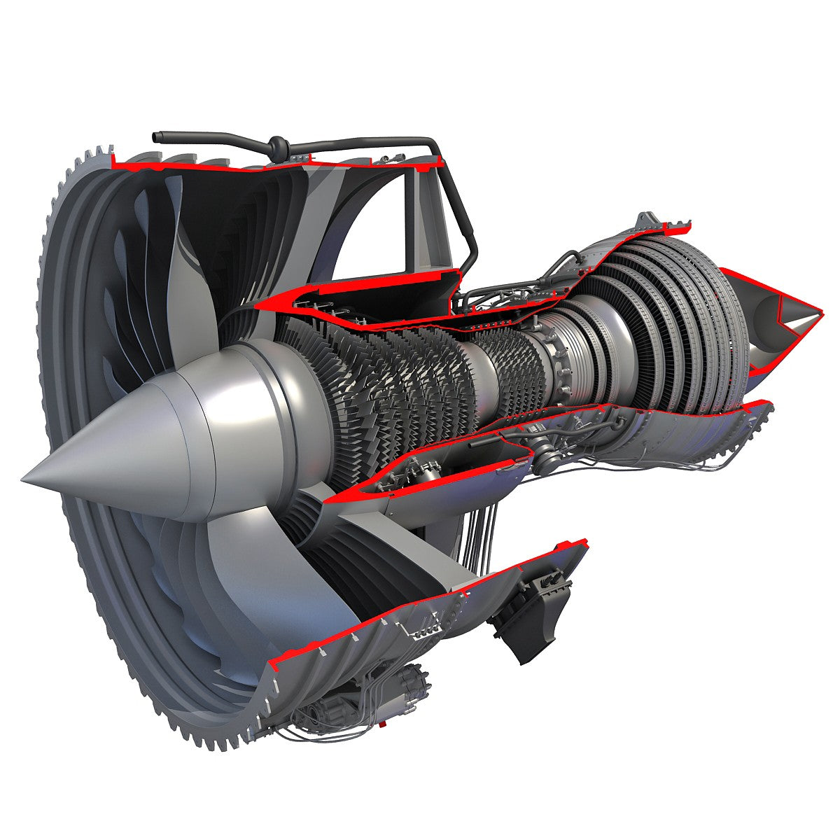 Turbofan Cutaway Rolls-Royce Trent