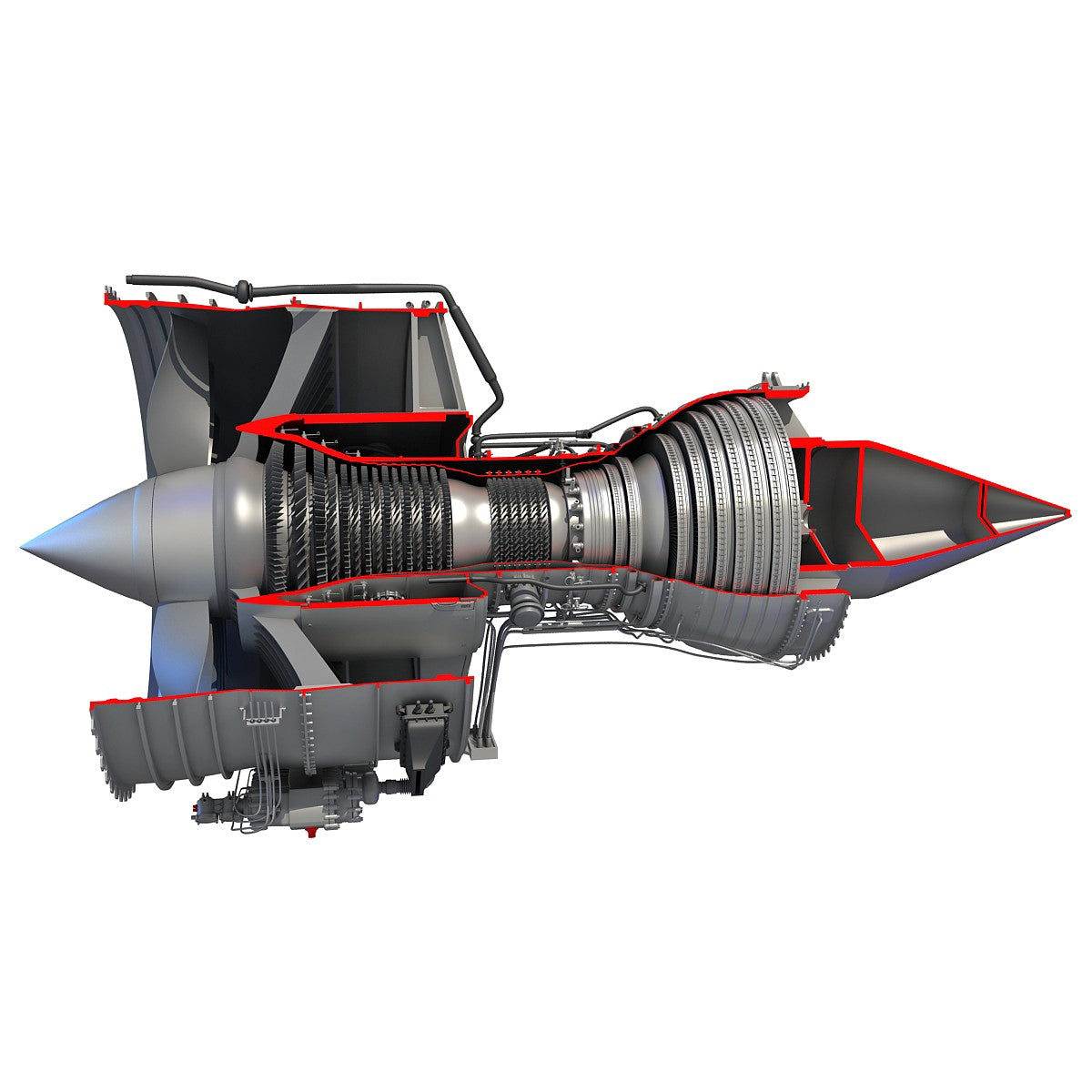 Turbofan Cutaway Rolls-Royce Trent