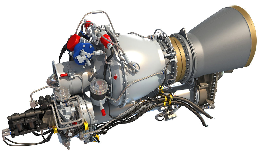 Turboshaft Engine 3D Model