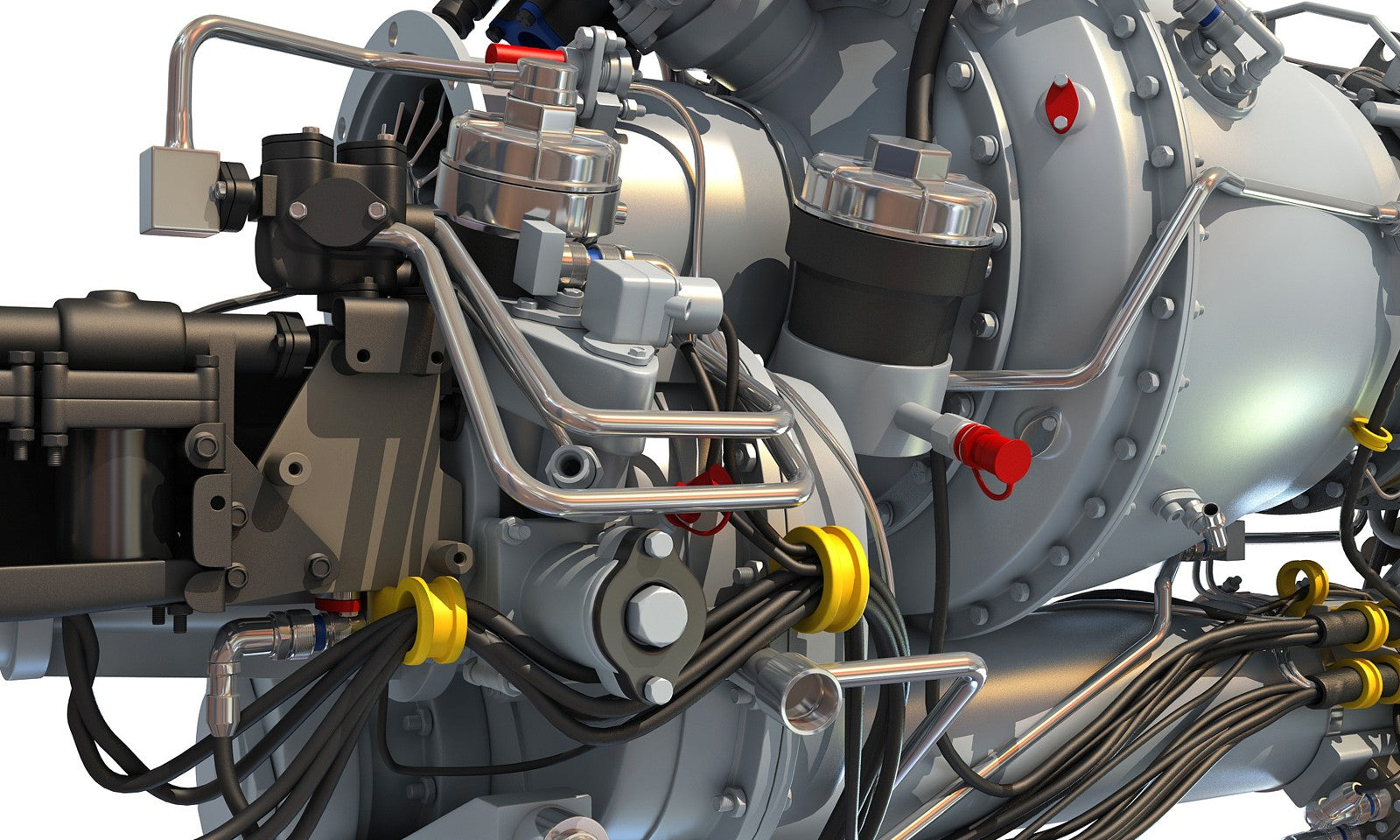Turboshaft Engine 3D Model