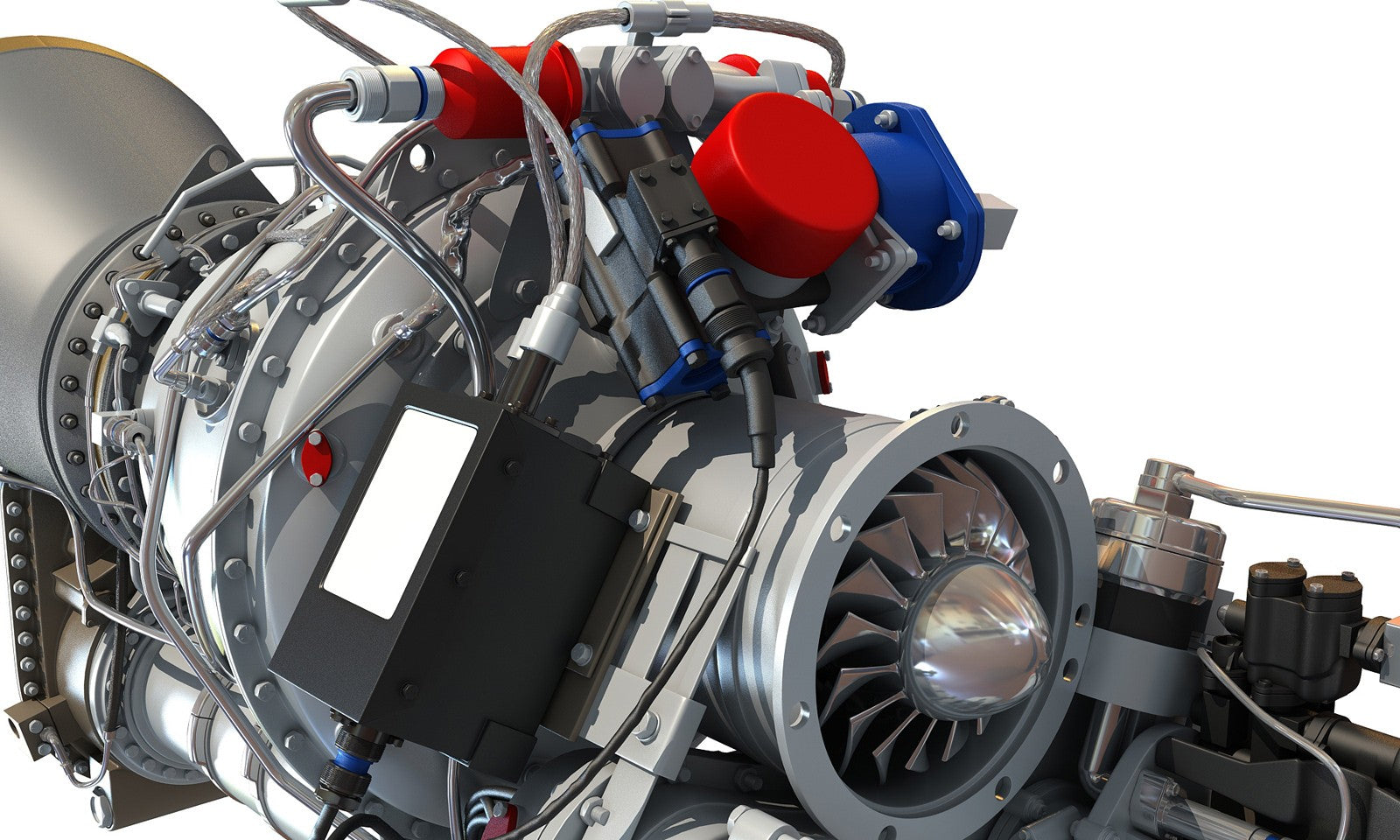 Turboshaft Engine 3D Model
