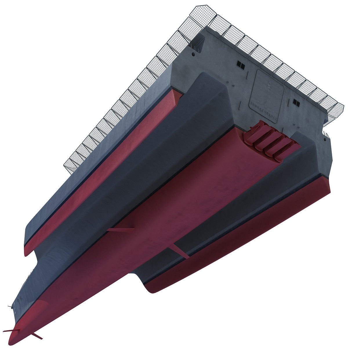  LCS-2 Trimaran Ship 3D Model