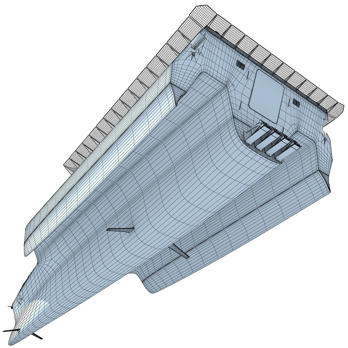  LCS-2 Trimaran Ship 3D Model