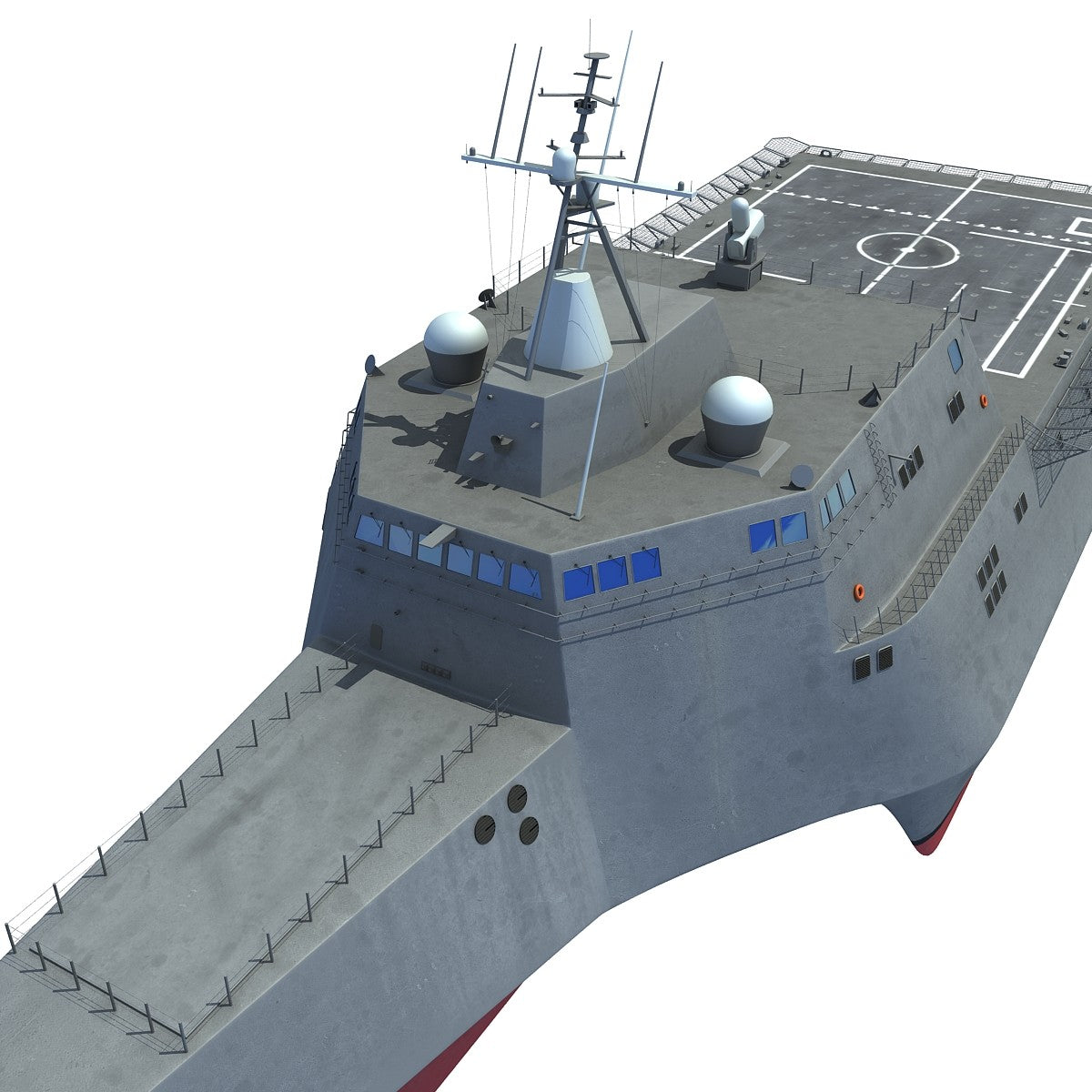  LCS-2 Trimaran Ship 3D Model