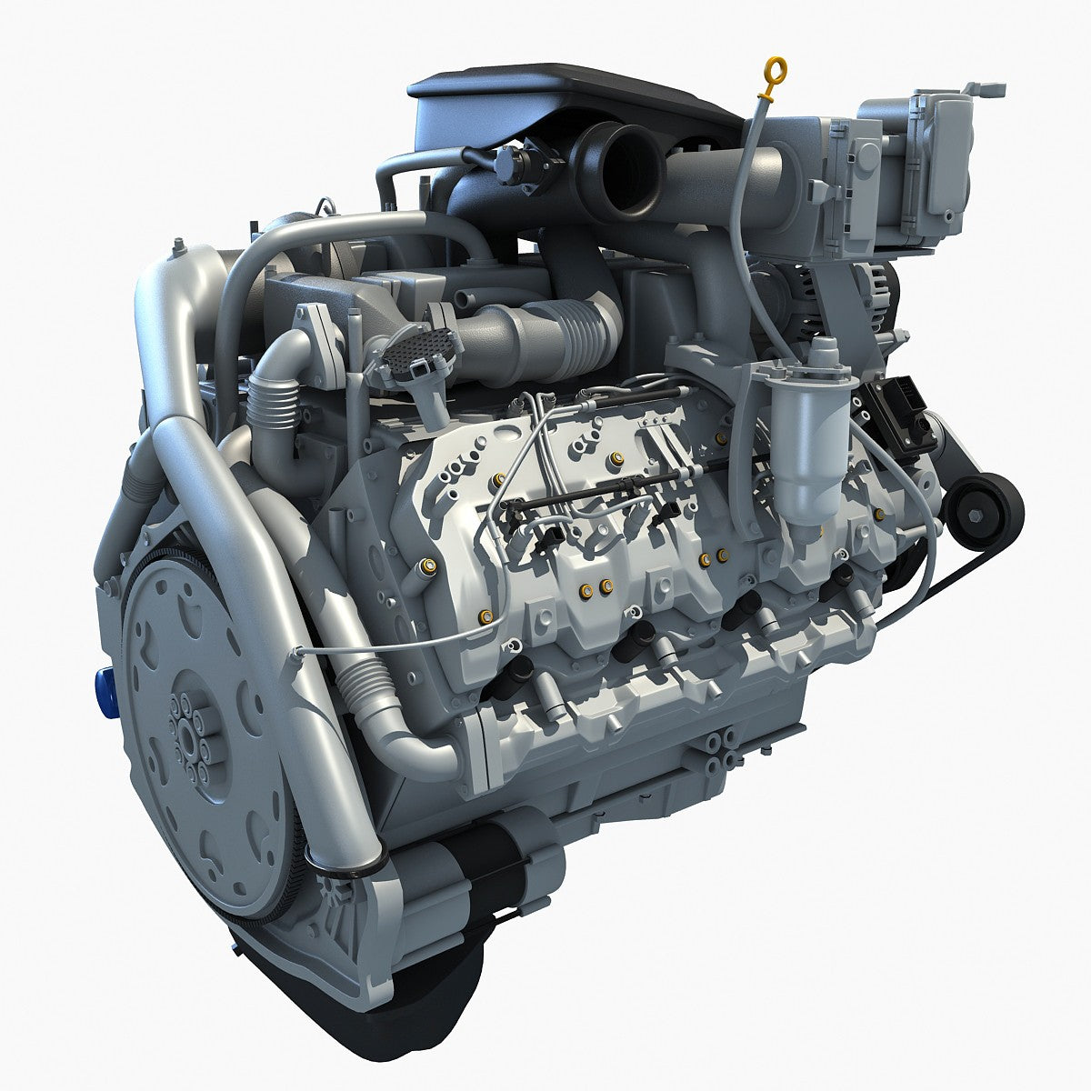 Turbo Engine 3D Model