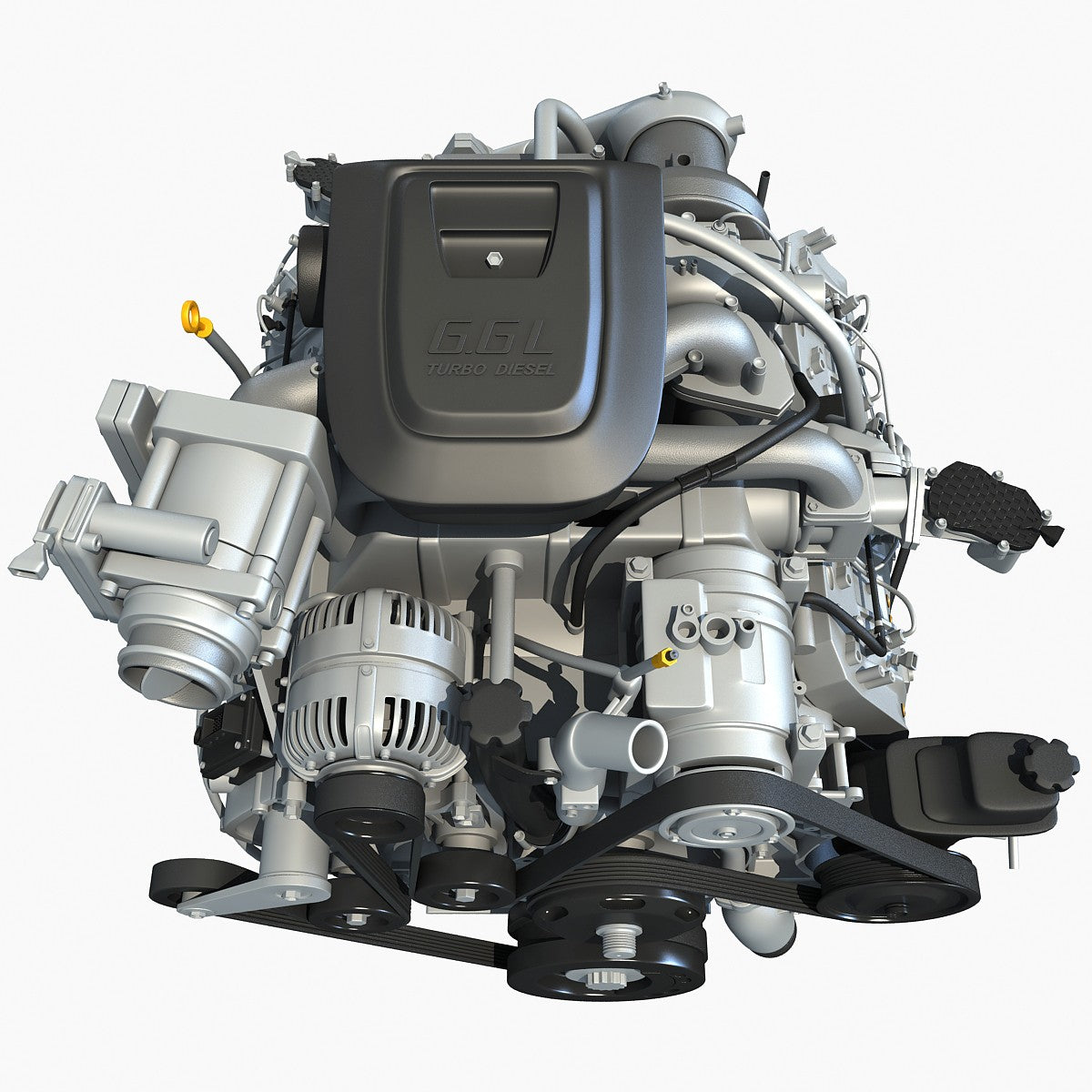 Turbo Engine 3D Model