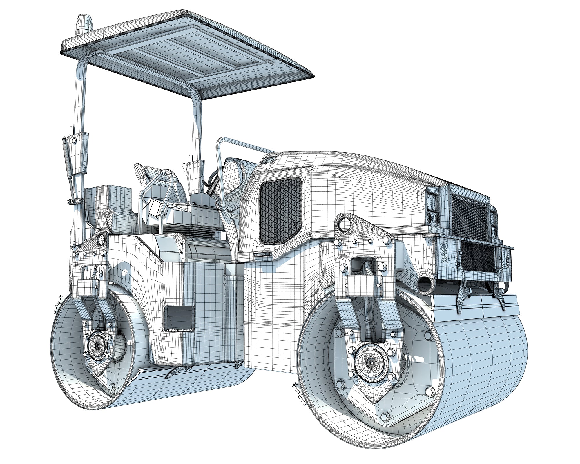 3D Models Road Roller