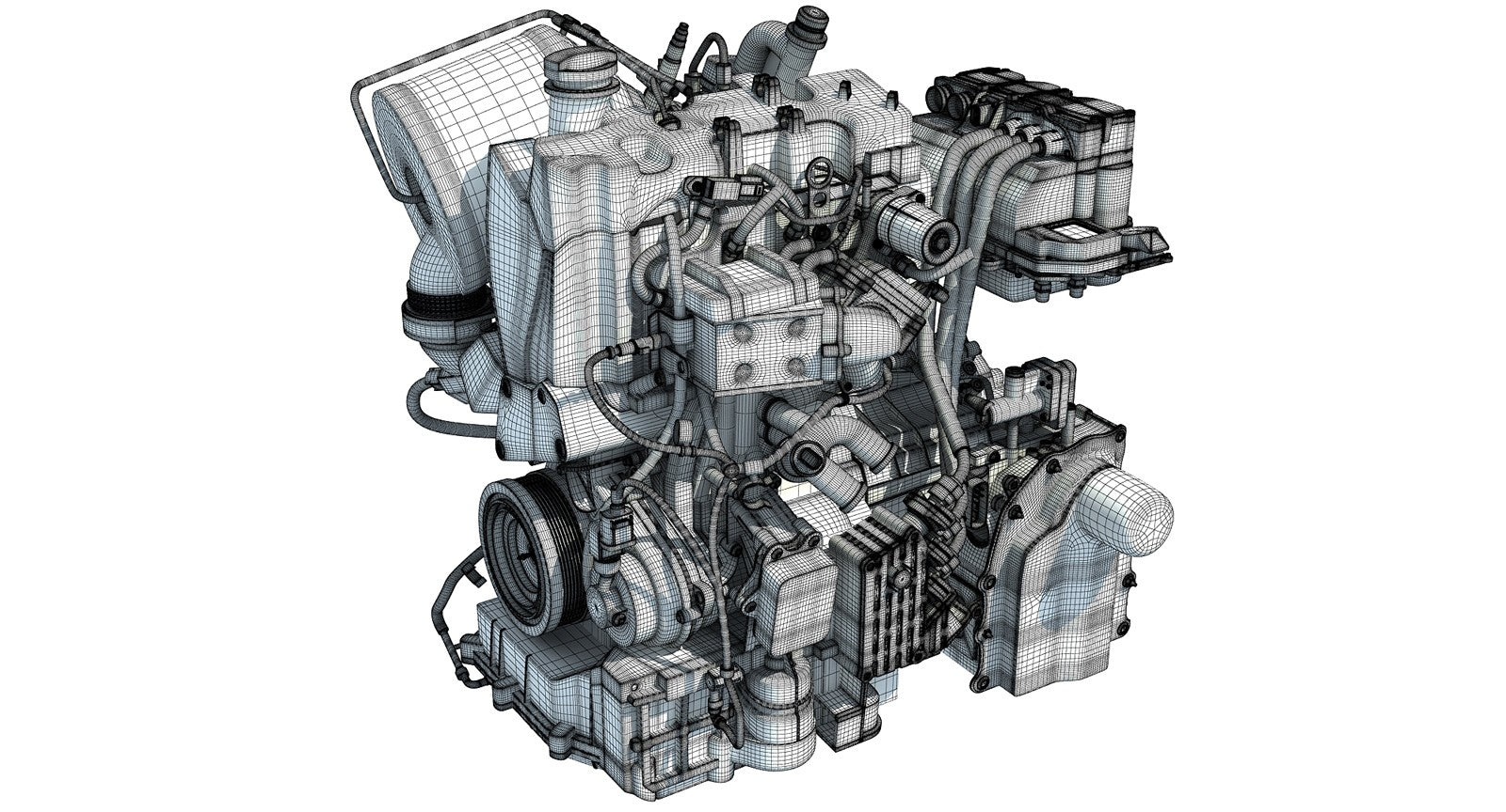 Volkswagen Engine 3D Model