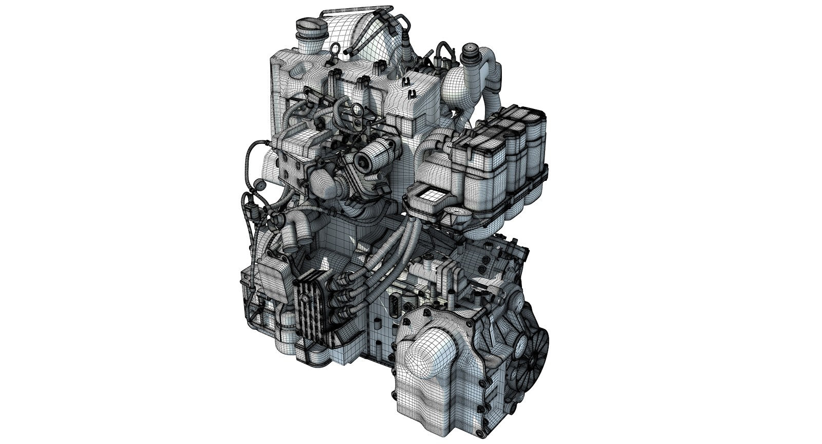 Volkswagen Engine 3D Model