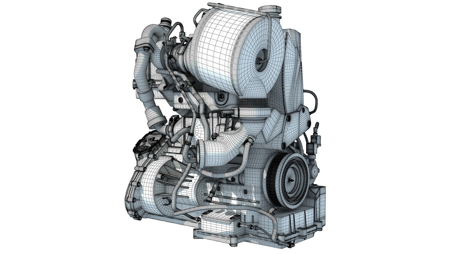 Volkswagen Engine 3D Model