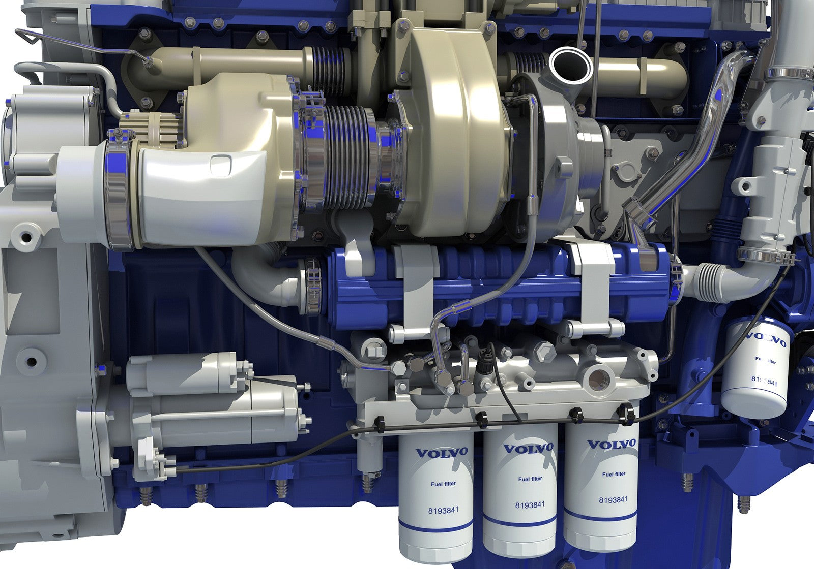 Volvo D13 Engine 3D Model