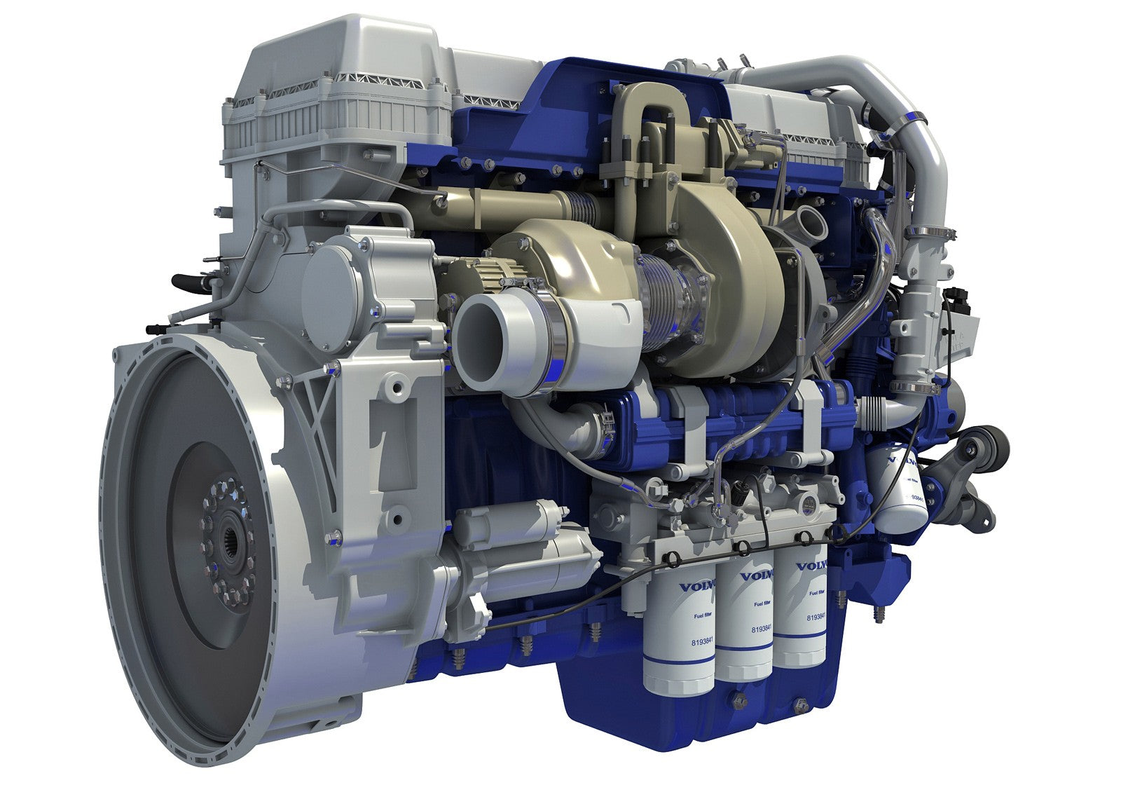 Volvo D13 Engine 3D Model