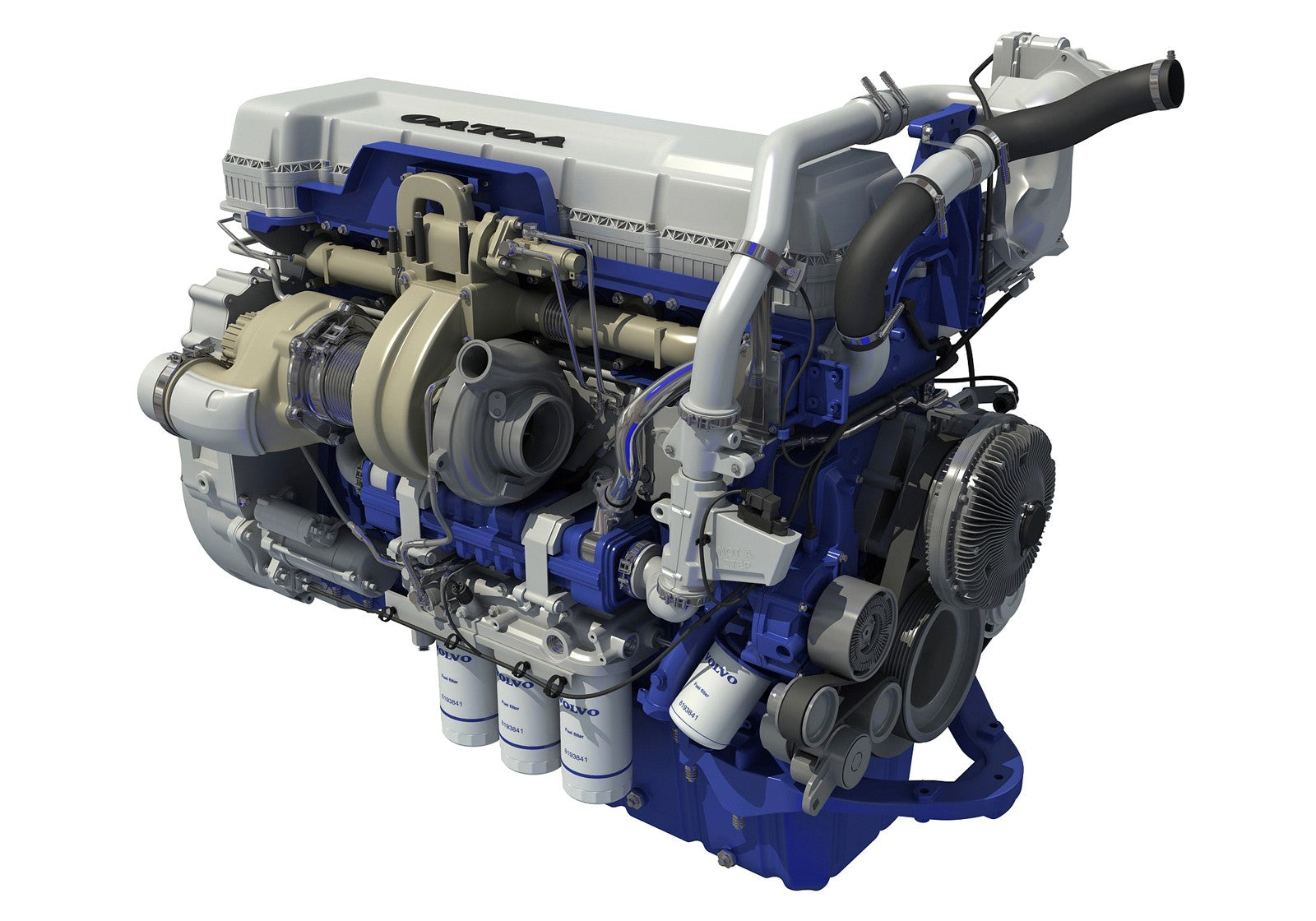 Volvo D13 Engine 3D Model