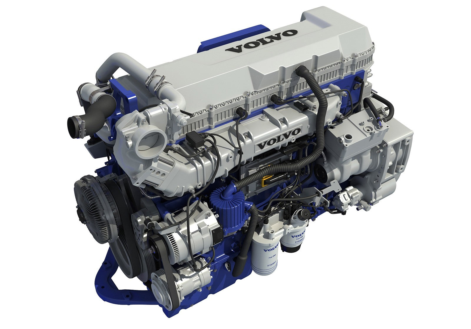 Volvo D13 Engine 3D Model