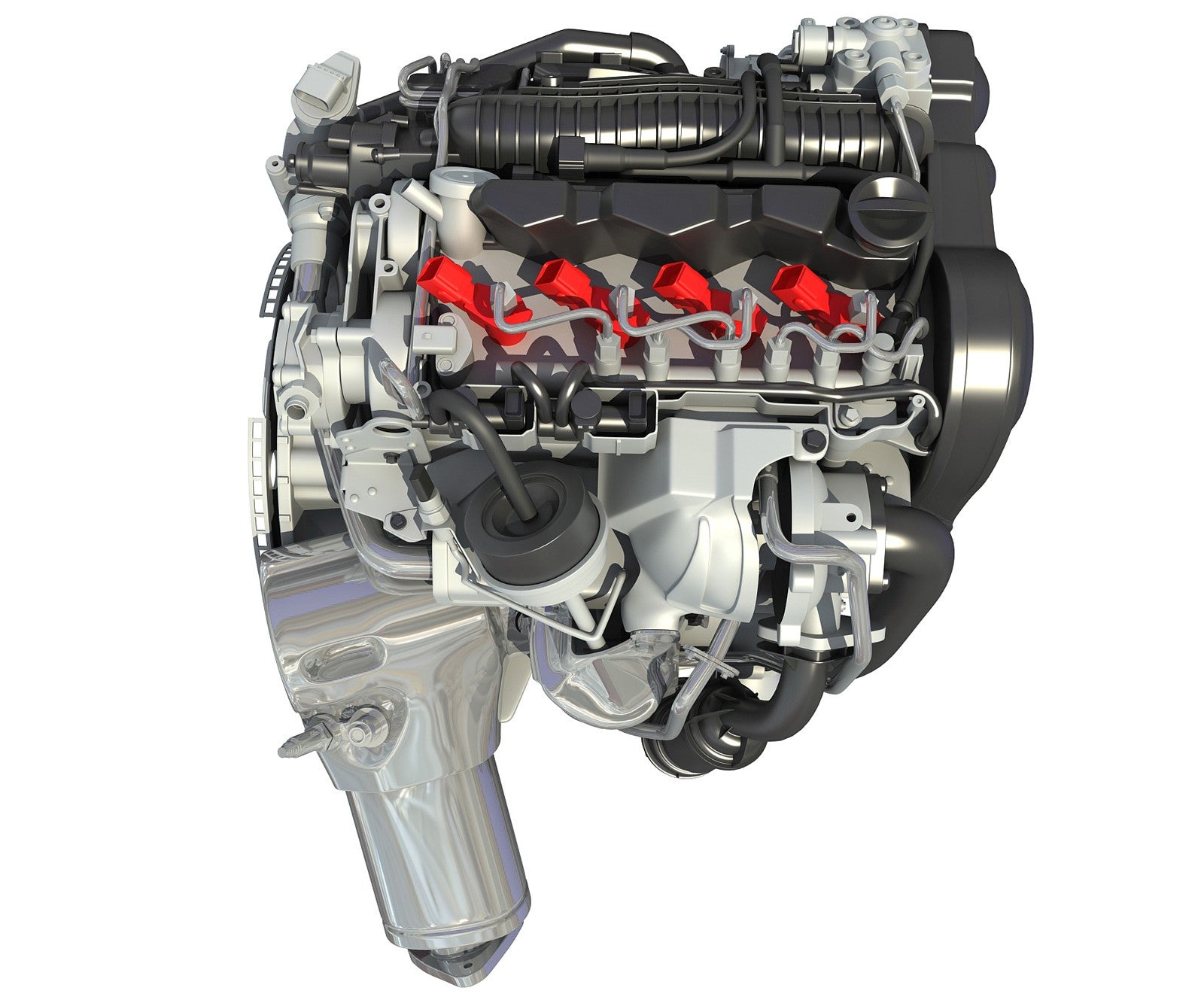 Volvo Engine 3D Model